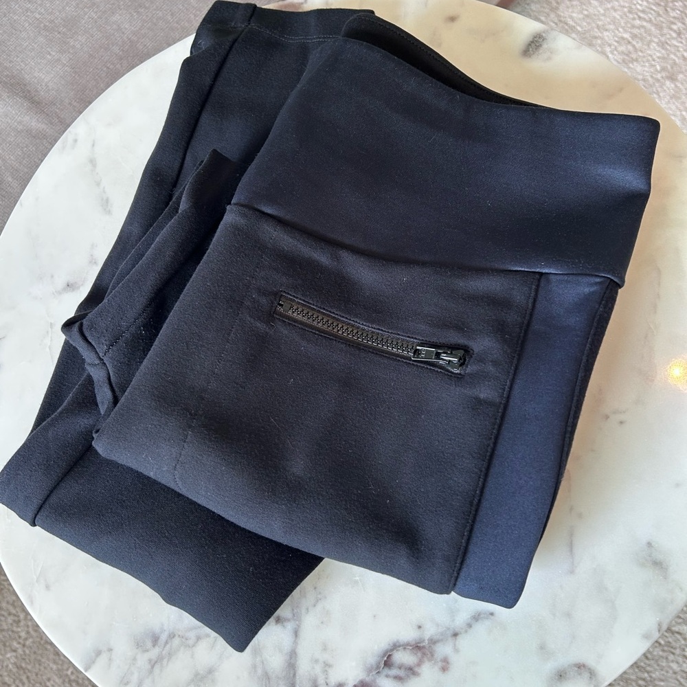 CAbi Tuxedo Leggings with Zipper Detail